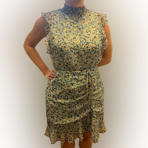 Sam Edelman Ruched Ruffle Mini Dress - Picture 8 of 8